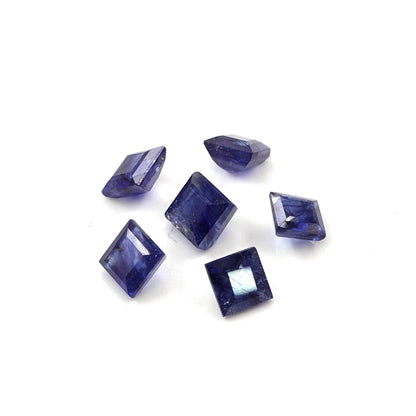 Natural Bangkok Blue Sapphire Calibrated Squares | 5mm & 6mm