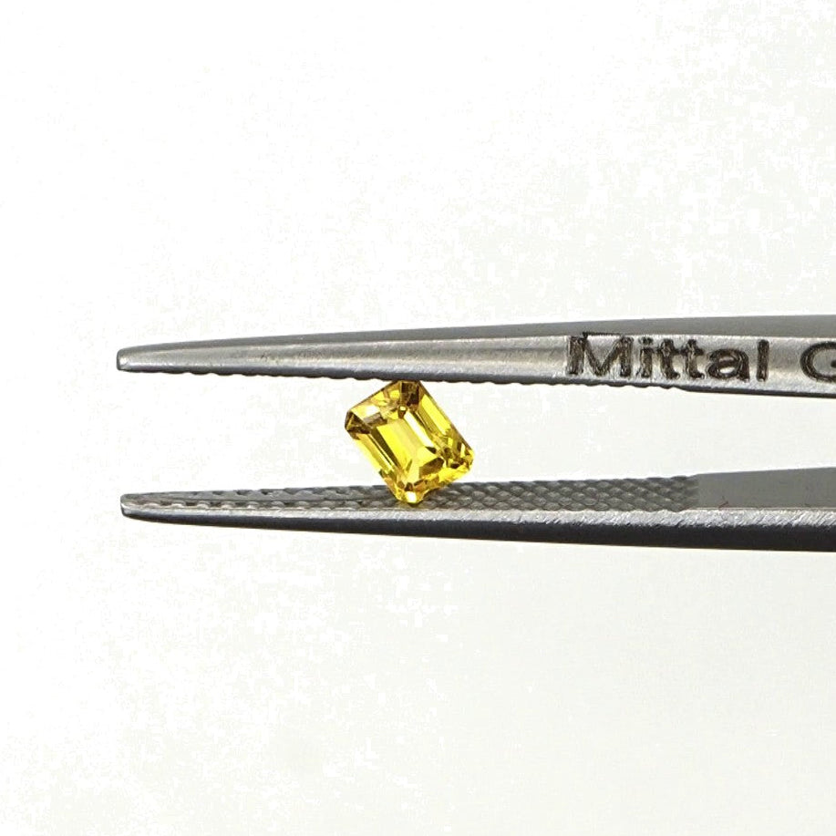 Natural Untreated Yellow Sapphire Calibrated Octagons | 3x4mm & 4x5mm