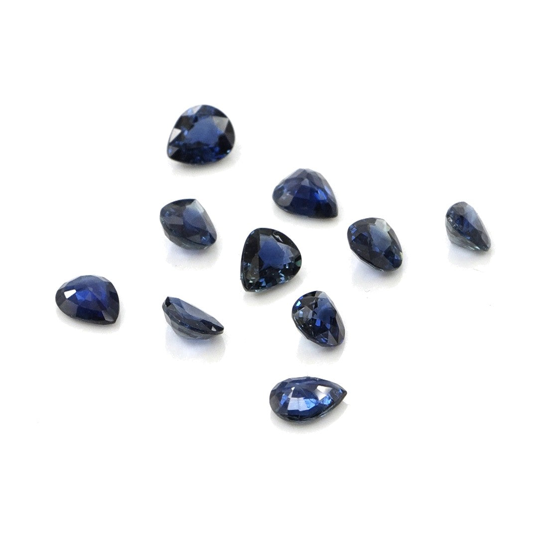 Natural Untreated Blue Sapphire Calibrated Ovals | 3x4mm & 4x5mm