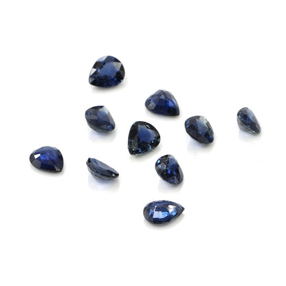 Natural Untreated Blue Sapphire Calibrated Ovals | 3x4mm & 4x5mm