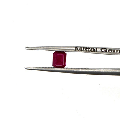Natural Untreated Mozambique Ruby Calibrated Octagons | 3x4mm & 4x5mm
