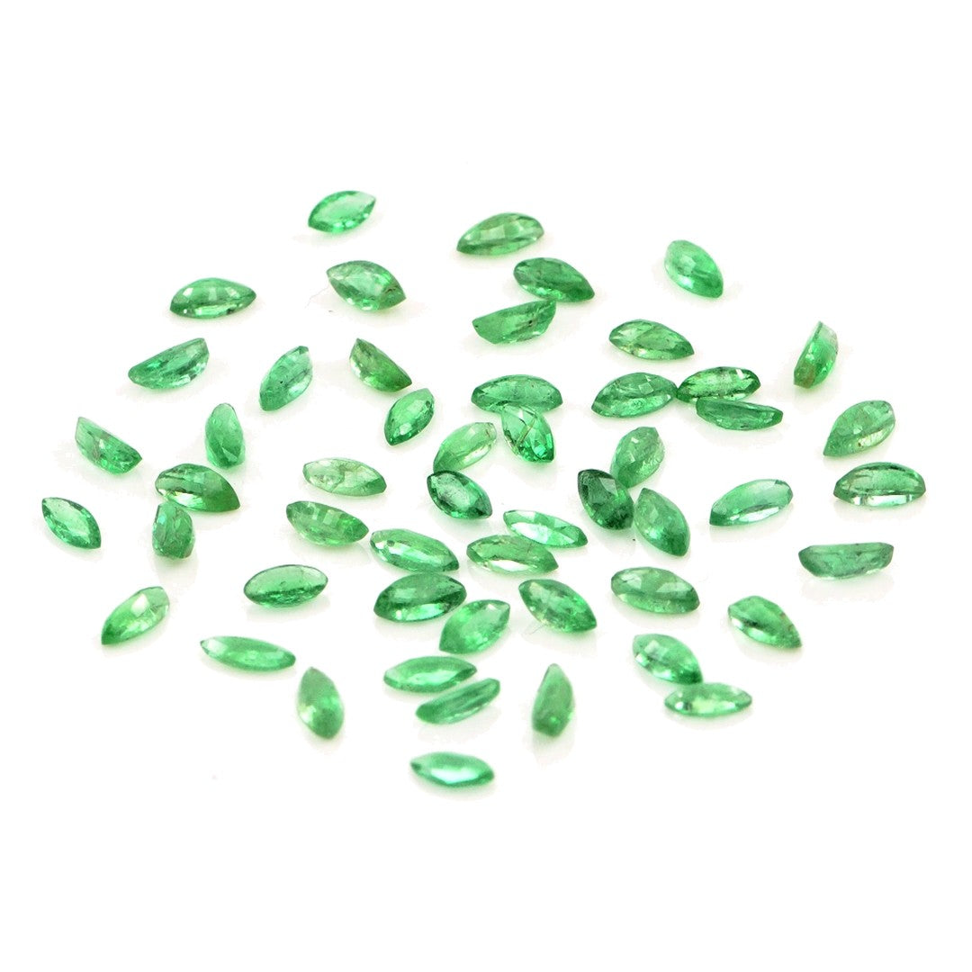 Natural Zambian Emerald Calibrated Marquise | 1.5x3mm & 2x4mm