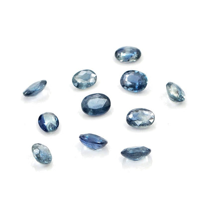 Natural Untreated Blue Sapphire Calibrated Ovals | 3x4mm & 4x5mm