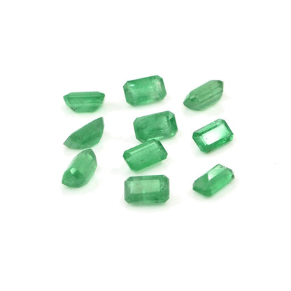 Natural Zambian Emerald Calibrated Octagons | 3x5mm & 4x6mm