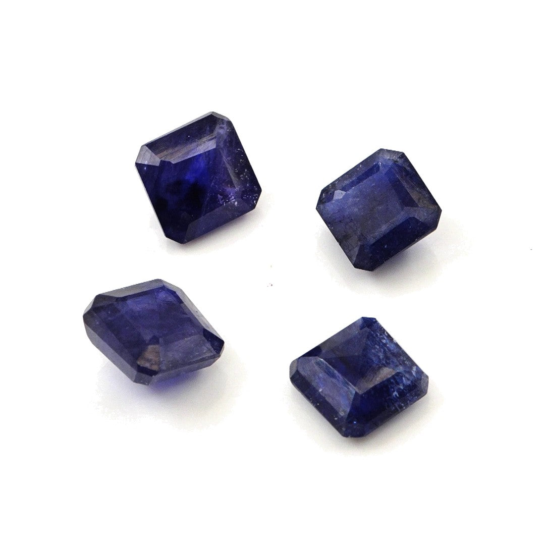 Natural Bangkok Blue sapphire Calibrated Square Octagons | 7mm & 7.5mm