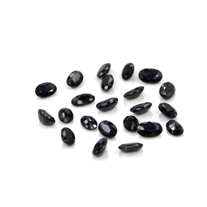 Natural Untreated Blue Sapphire Calibrated Ovals | 3x5mm & 4x6mm