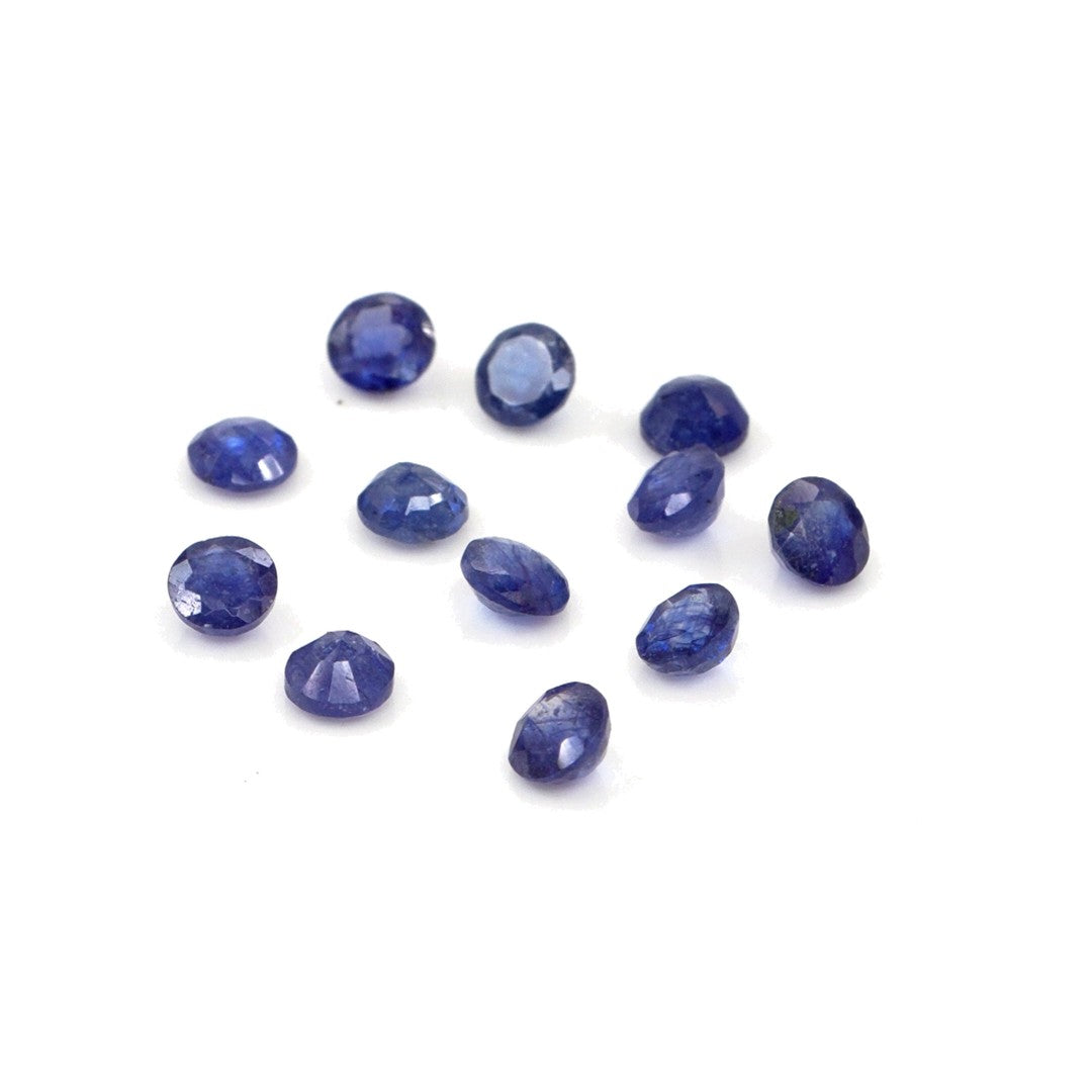 Natural Bangkok Blue Sapphire Calibrated Rounds | 3mm & 3.5mm