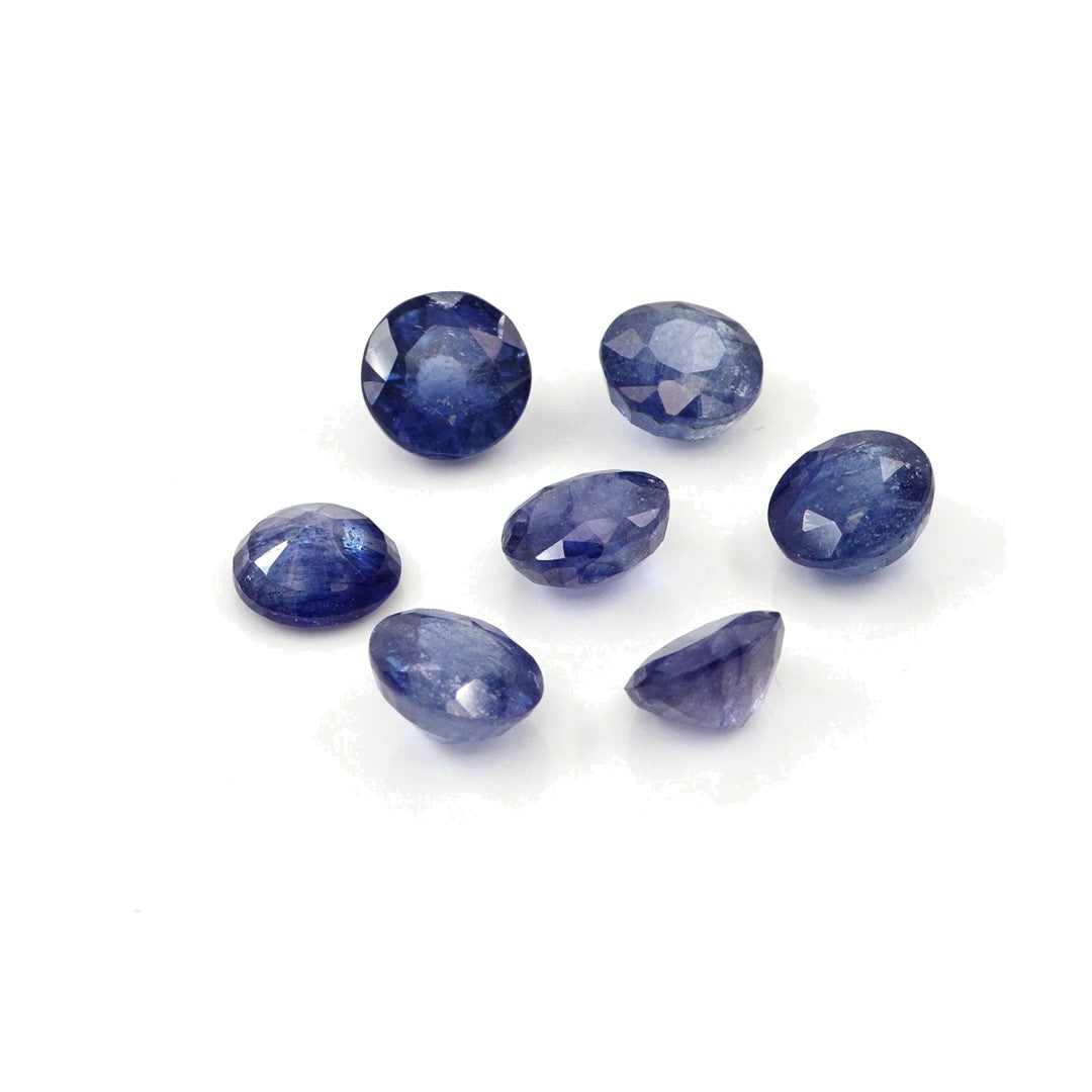 Natural Bangkok Blue Sapphire Calibrated Rounds | 7mm & 8mm