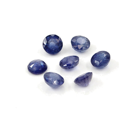 Natural Bangkok Blue Sapphire Calibrated Rounds | 7mm & 8mm