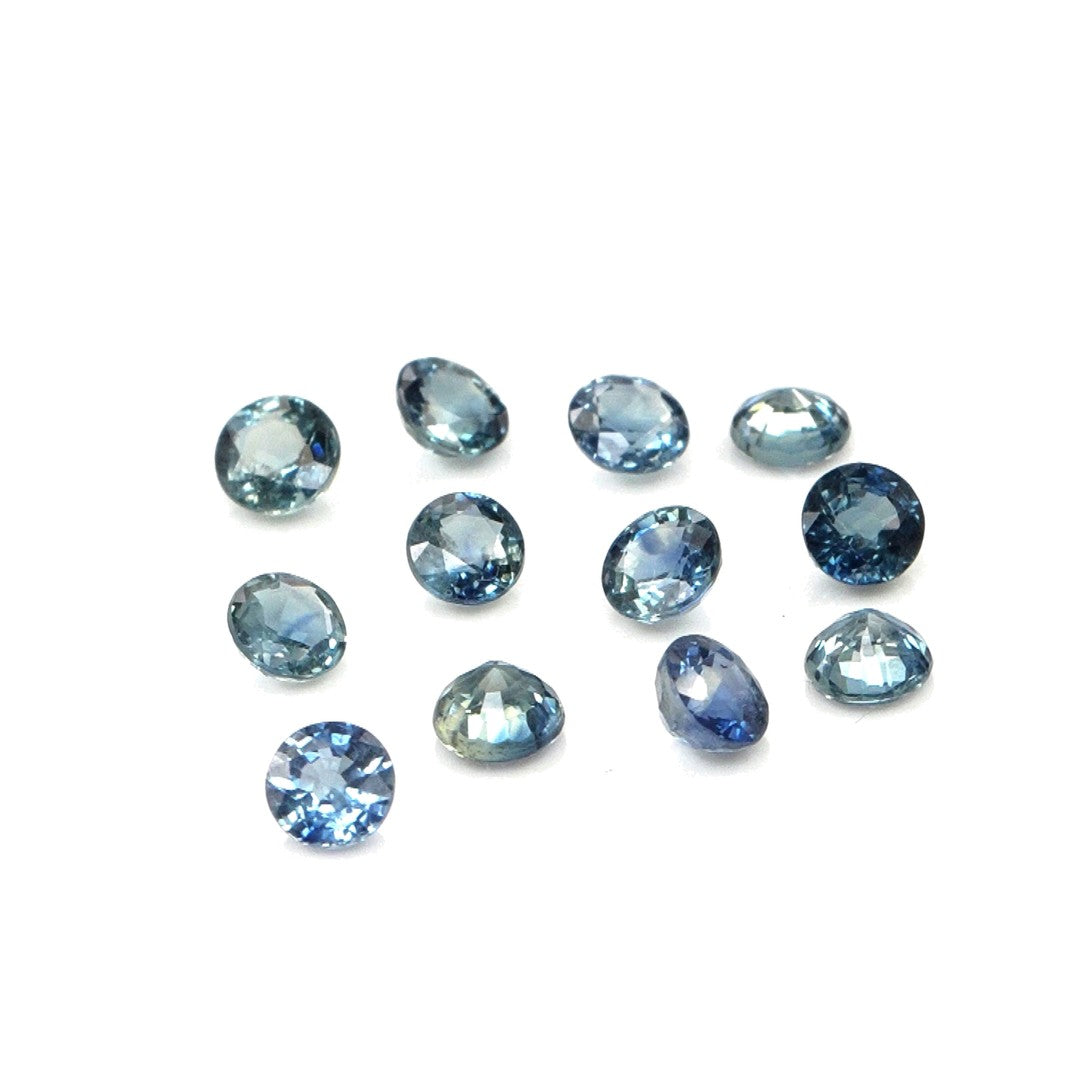 Natural Untreated Blue Sapphire Calibrated Rounds | 3mm & 3.5mm