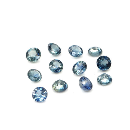 Natural Untreated Blue Sapphire Calibrated Rounds | 3mm & 3.5mm