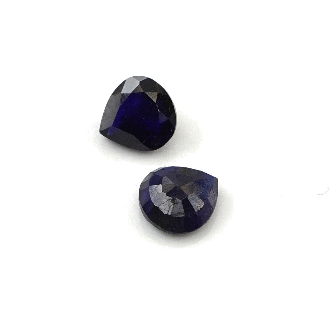 Natural Bangkok Blue Sapphire Calibrated Hearts | 7mm & 8mm