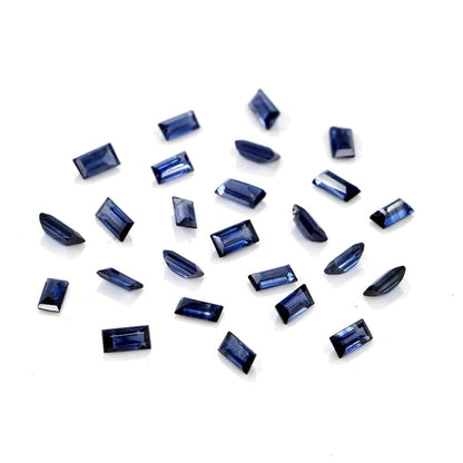 Natural Untreated Blue Sapphire Calibrated Baguettes | 1.5x3mm & 2x4mm