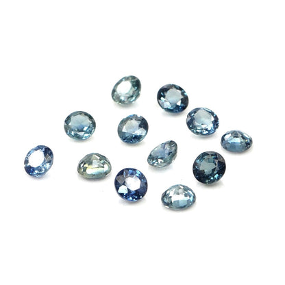 Natural Untreated Blue Sapphire Calibrated Rounds | 3mm & 3.5mm