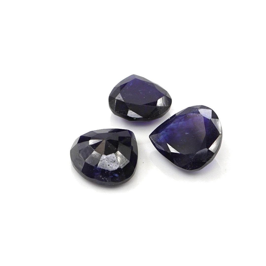 Natural Bangkok Blue Sapphire Calibrated Hearts | 9mm & 10mm