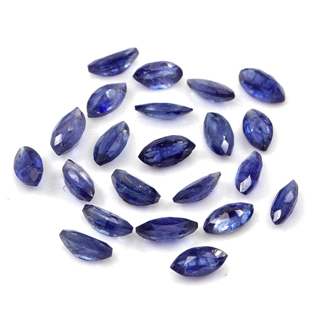 Natural Bangkok Blue Sapphire Calibrated Marquise | 2x4mm & 2.5x5mm