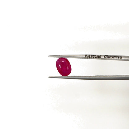 Natural Untreated Burma Ruby Calibrated Ovals | 5x7mm & 6x8mm