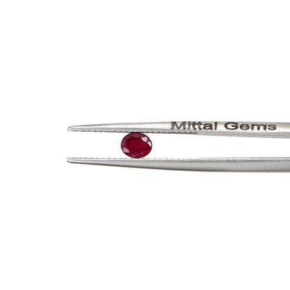 Natural Untreated African Ruby Calibrated Ovals | 3x4mm & 4x5mm