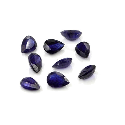 Natural Bangkok Blue Sapphire Calibrated Pears | 5x7mm & 6x8mm