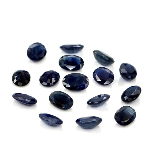 Natural Untreated Blue Sapphire Calibrated Ovals | 5x7mm & 6x8mm