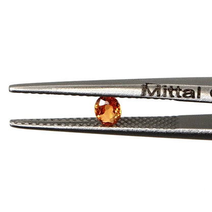 Natural Untreated Orange Sapphire Calibrated Ovals | 3x4mm & 4x5mm