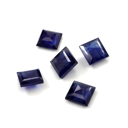 Natural Bangkok Blue Sapphire Calibrated Squares | 9mm & 10mm