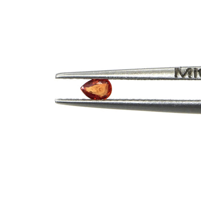 Natural Untreated Red Sapphire Calibrated Pears | 3x4mm & 4x5mm