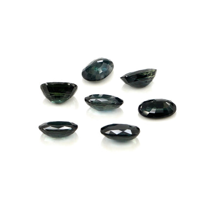 Natural Untreated Australian Teal Sapphire Calibrated Ovals | 5x6mm & 6x7mm