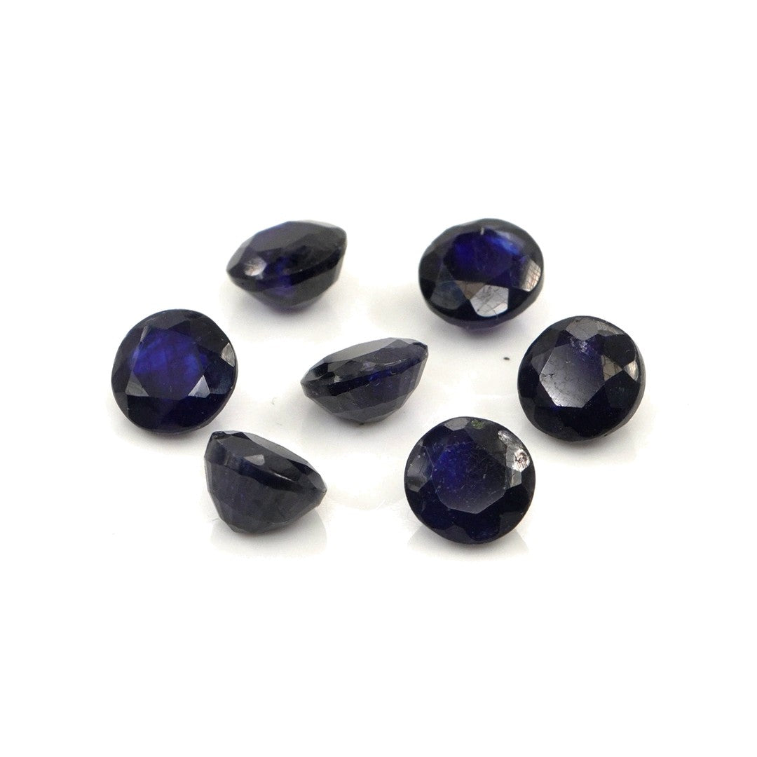 Natural Bangkok Blue Sapphire Calibrated Rounds | 5mm & 6mm