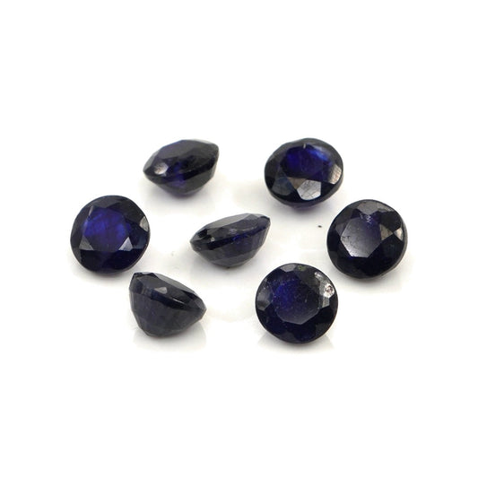 Natural Bangkok Blue Sapphire Calibrated Rounds | 5mm & 6mm