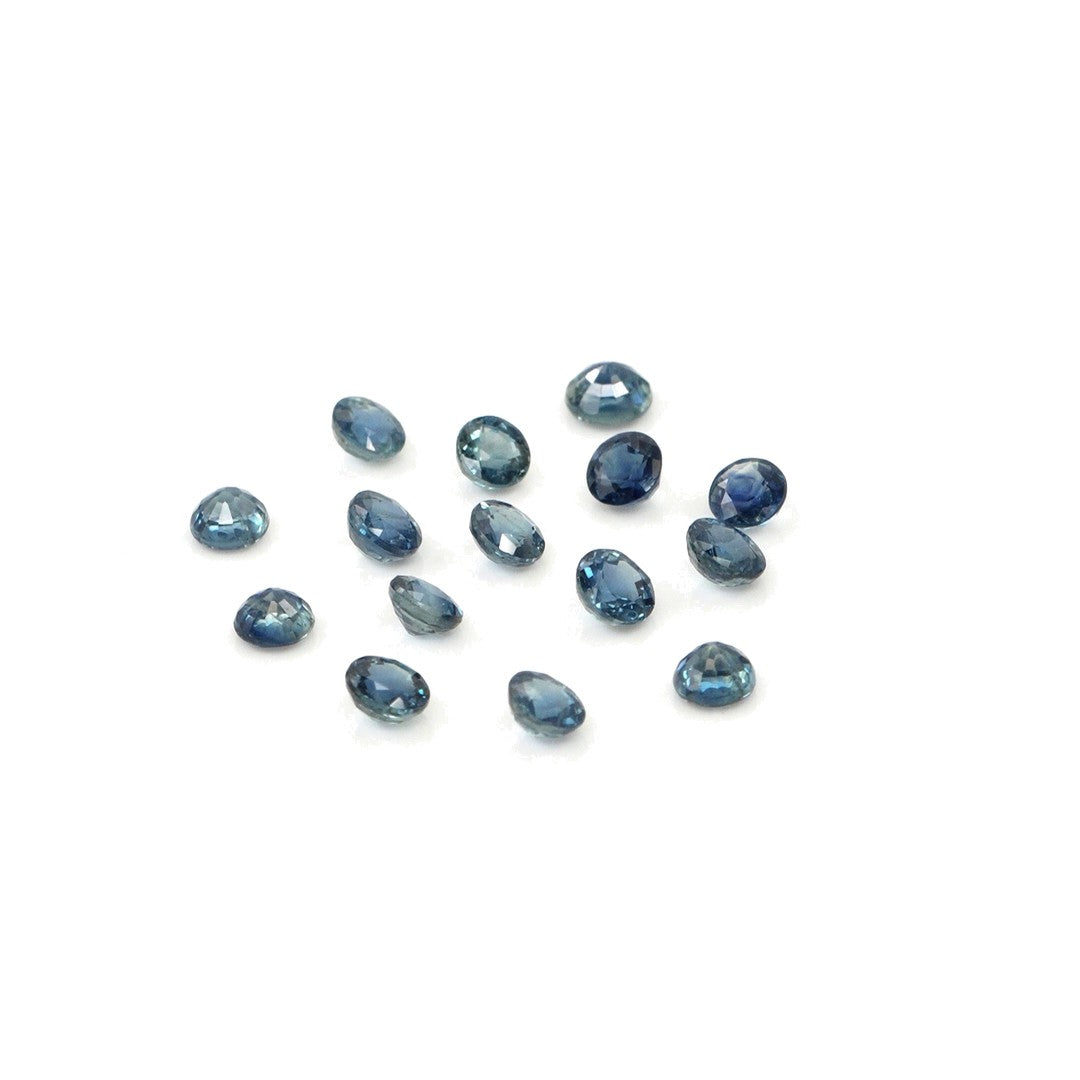 Natural Untreated Blue Sapphire Calibrated Rounds | 3mm & 3.5mm