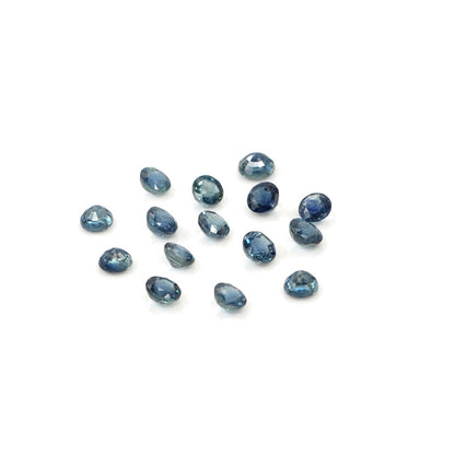 Natural Untreated Blue Sapphire Calibrated Rounds | 3mm & 3.5mm