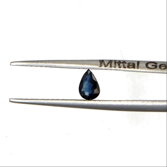 Natural Untreated Blue Sapphire Calibrated Pears | 3x4mm & 4x5mm