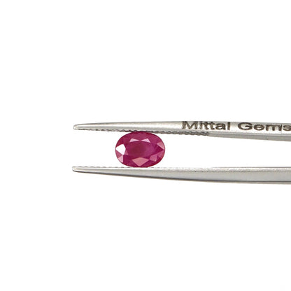 Natural Untreated Burma Ruby Calibrated Ovals | 5x7mm & 6x8mm