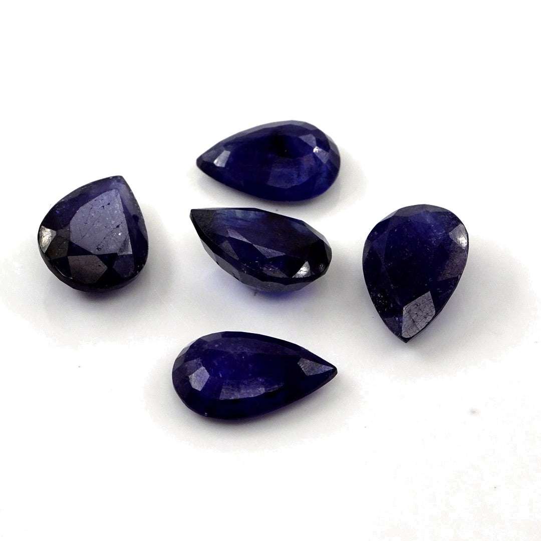 Natural Bangkok Blue Sapphire Calibrated Pears | 9x11mm & 10x12mm