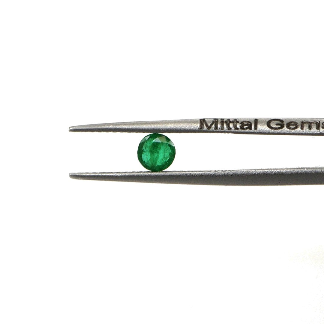 Natural Zambian Emerald Calibrated Rounds | 3mm & 3.5mm