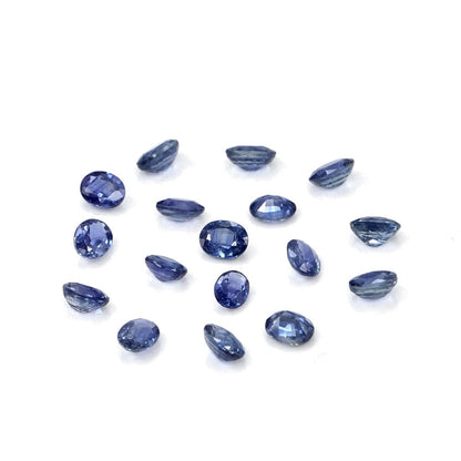 Natural Untreated Blue Sapphire Calibrated Ovals | 3x4mm & 4x5mm