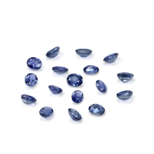 Natural Untreated Blue Sapphire Calibrated Ovals | 3x4mm & 4x5mm