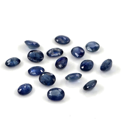 Natural Untreated Blue Sapphire Calibrated Ovals | 3x4mm & 4x5mm