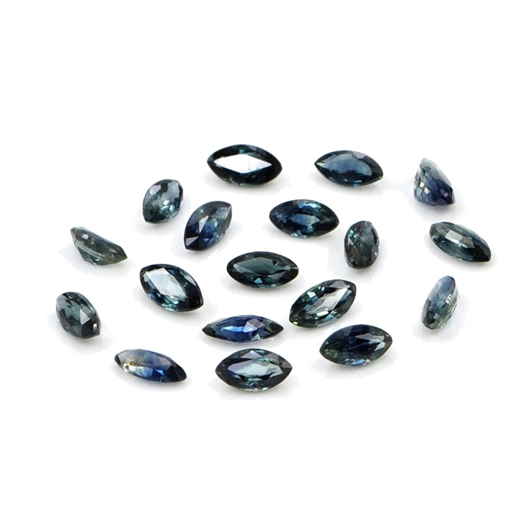 Natural Untreated Blue Sapphire Calibrated Marquise | 1.5x3mm & 2x4mm