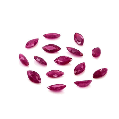 Natural Untreated Burma Ruby Calibrated Marquise | 2x4mm & 2.5x5mm