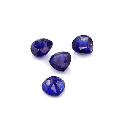 Natural Bangkok Blue Sapphire Calibrated Hearts | 5mm & 6mm