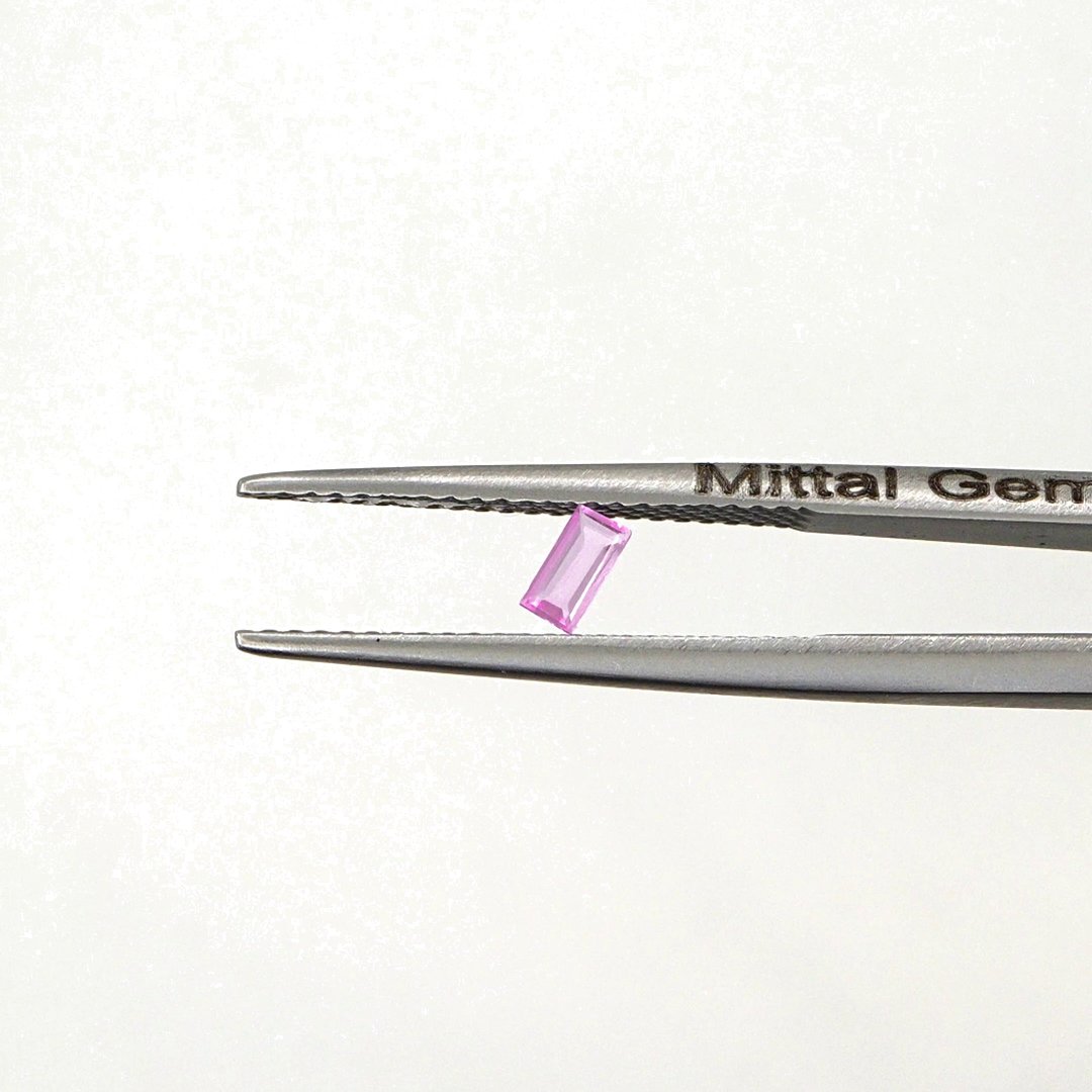 Natural Untreated Pink Sapphire Calibrated Baguettes | 2x4mm & 2.5x5mm