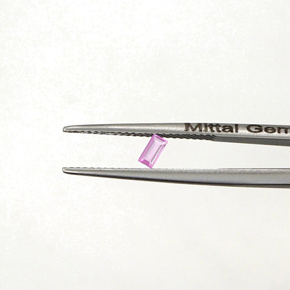 Natural Untreated Pink Sapphire Calibrated Baguettes | 2x4mm & 2.5x5mm