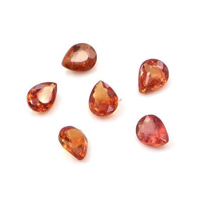 Natural Untreated Red Sapphire Calibrated Pears | 3x4mm & 4x5mm