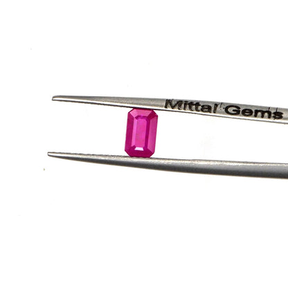 Natural Untreated Mozambique Ruby Calibrated Octagons | 3x5mm & 4x6mm