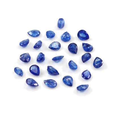 Natural Bangkok Blue Sapphire Calibrated Pears | 3x4mm & 4x5mm