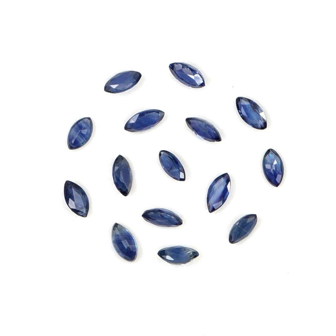 Natural Untreated Blue Sapphire Calibrated Marquise | 1.5x3mm & 2x4mm