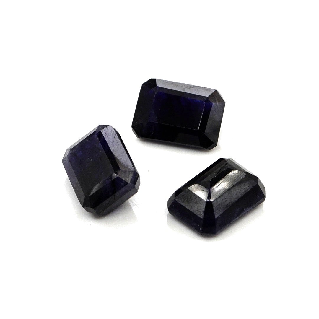 Natural Bangkok Blue Sapphire Calibrated Octagons | 10x14mm & 4x5mm