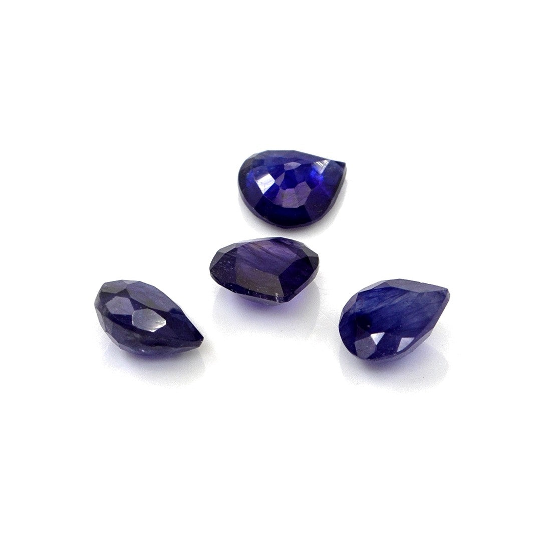 Natural Bangkok Blue Sapphire Calibrated Hearts | 7mm & 8mm